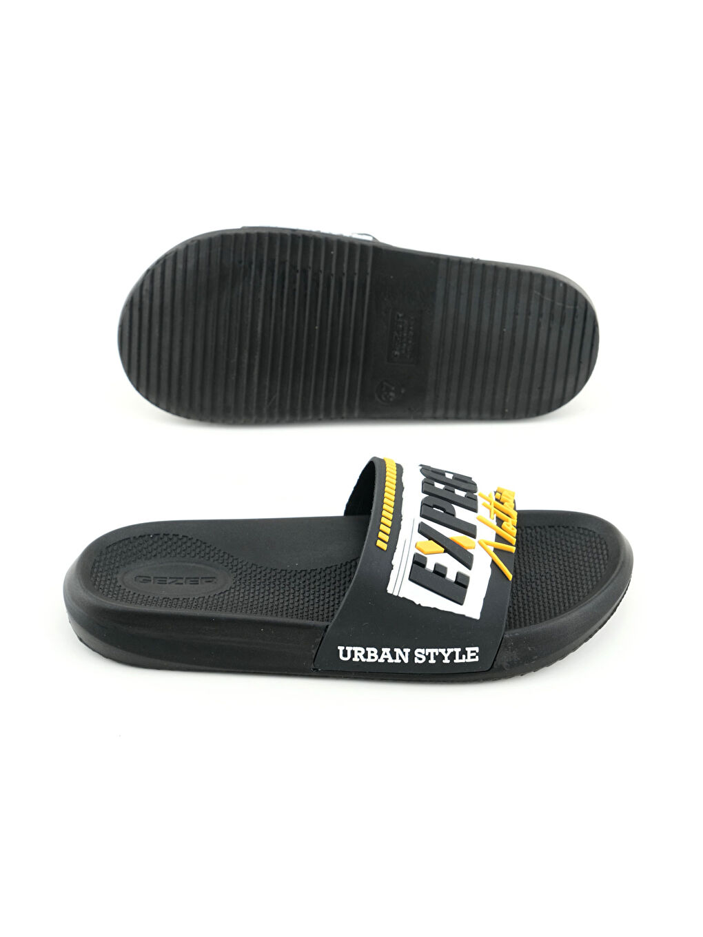 Siyah Erkek Yazlık PU Rahat Taban Ev Banyo Bahçe Havuz Plaj Terlik-4