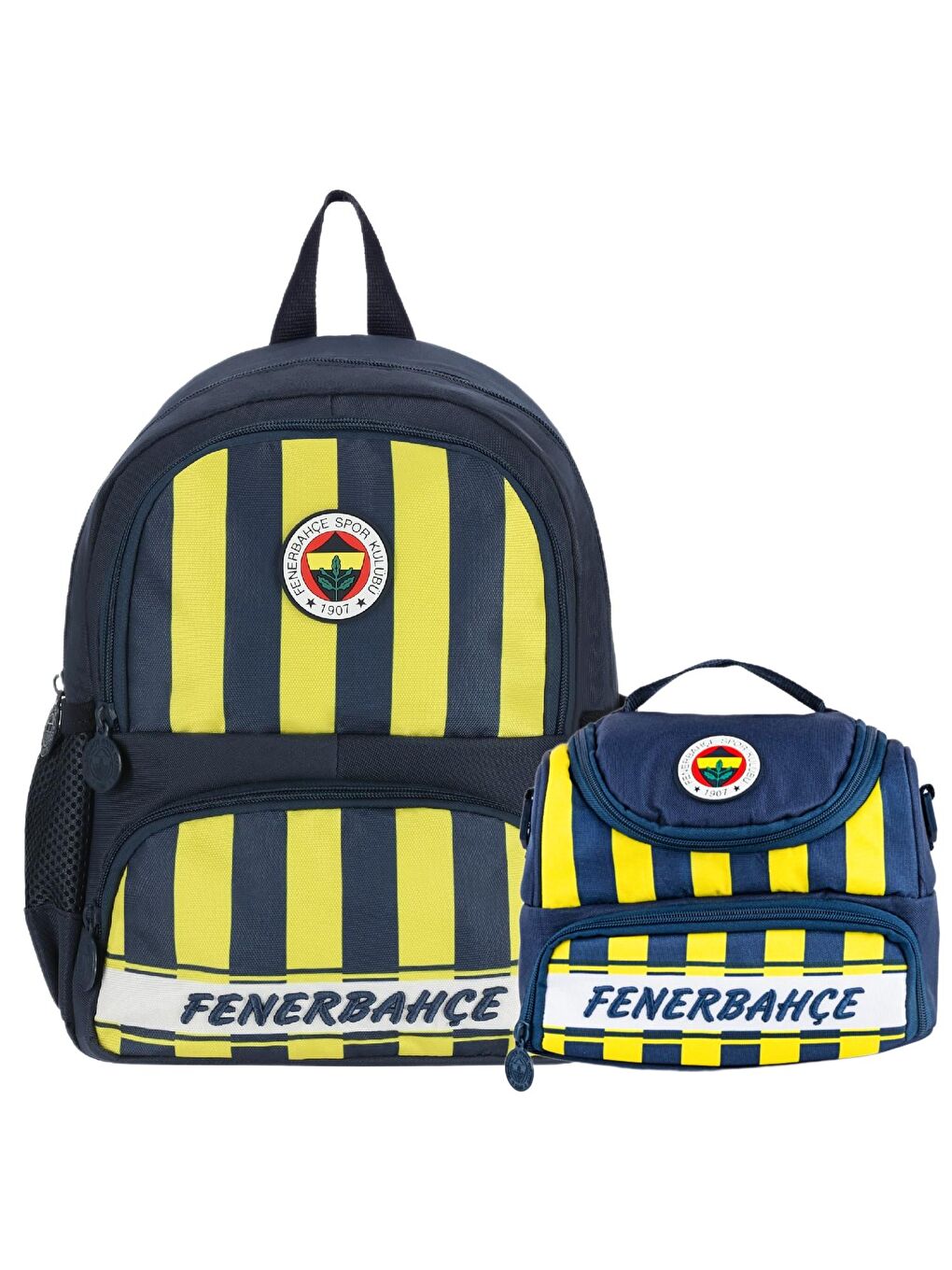 2 Bölmeli Çubuklu Anaokulu Çantası + Beslenme Çantası