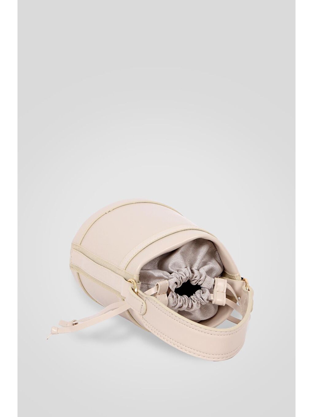 Ekru Rice Muadil Kova Sade Kadın Omuz Çantası BP 4853O-1