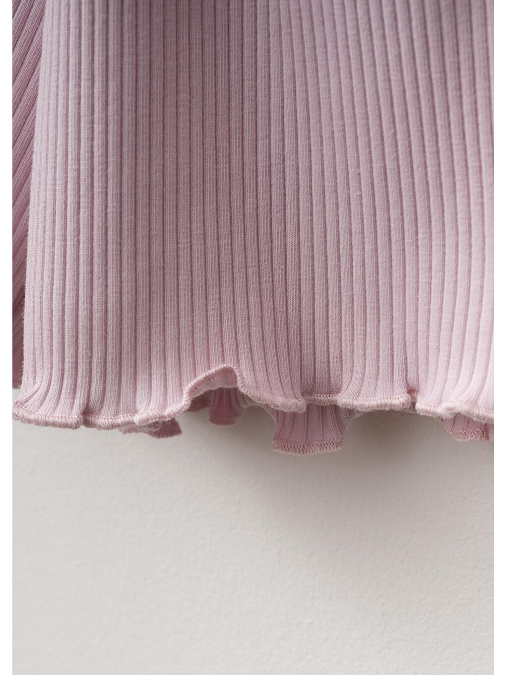 Kız Çocuk Pamuklu Pembe Deniz Yıldızı Nakışlı Crop Şort Takım - Ribana Kumaş-2