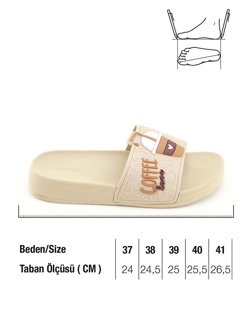 Ekru Kadın Yazlık PU Islak Zemine Uygun Ev Bahçe Banyo Havuz Terlik-1