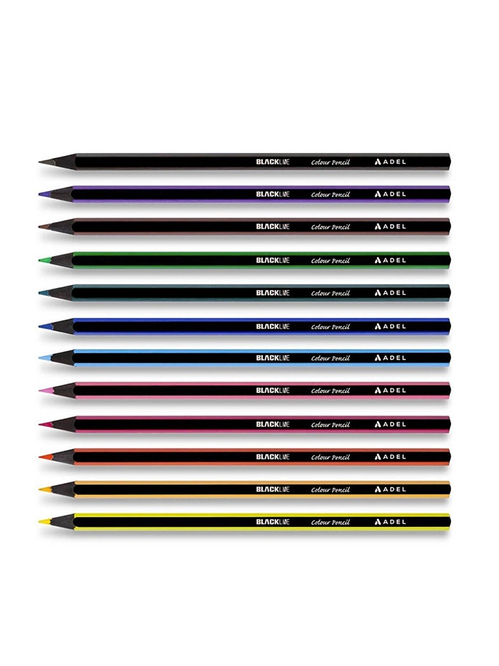 Blackline Kuru Boya Kalemi 12 Renk Metal Tüp Blackline Kuru Boya Seti 12 Renk-1