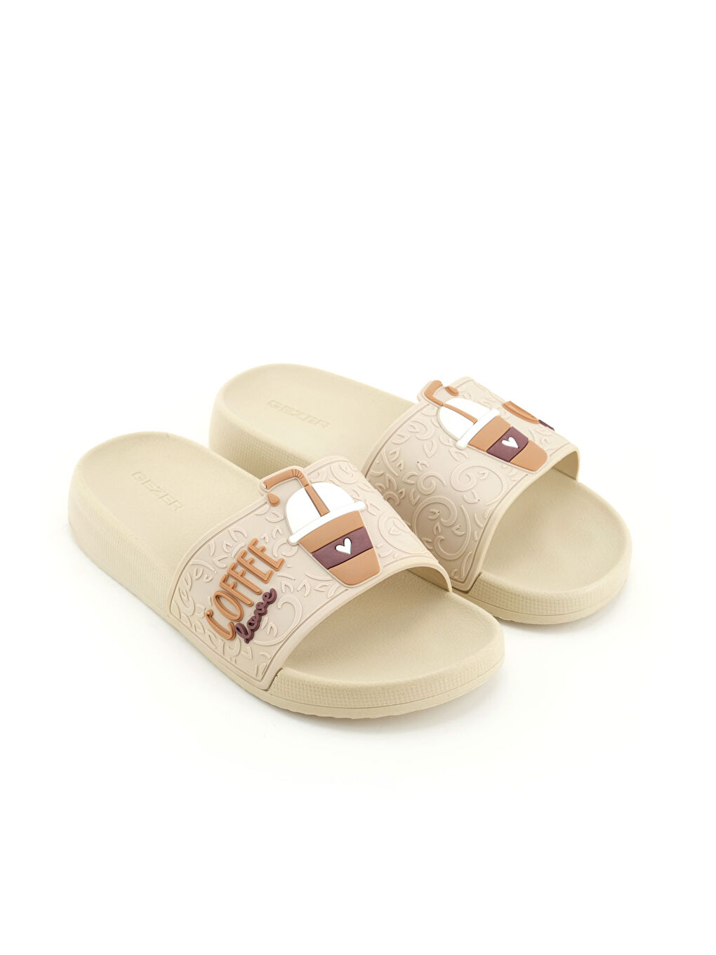 Ekru Kadın Yazlık PU Islak Zemine Uygun Ev Bahçe Banyo Havuz Terlik-2