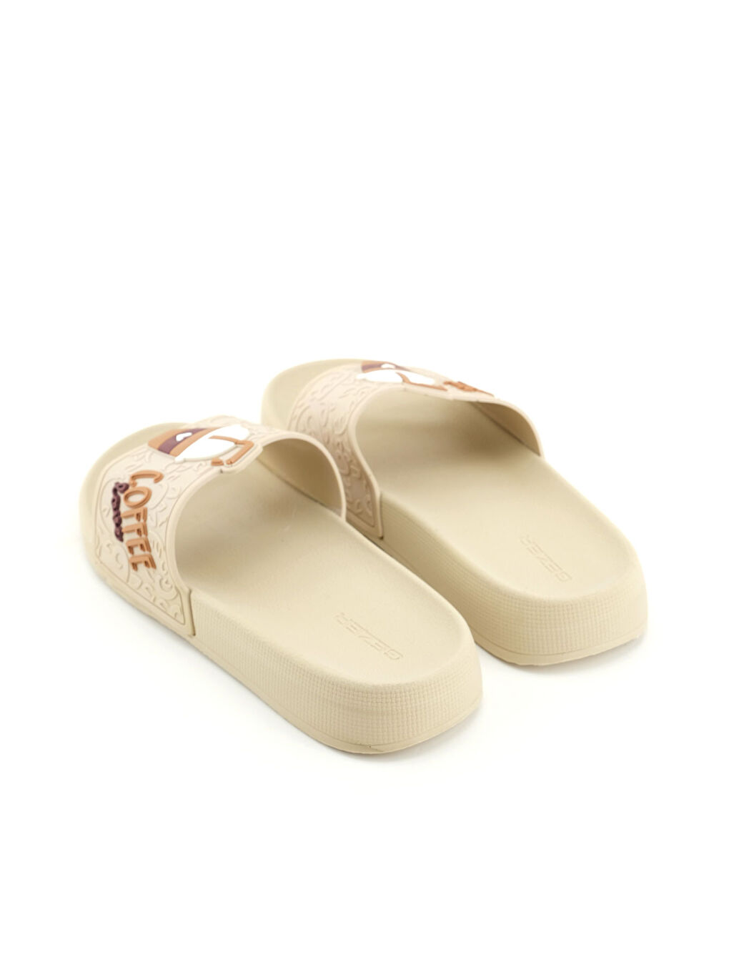 Ekru Kadın Yazlık PU Islak Zemine Uygun Ev Bahçe Banyo Havuz Terlik-3