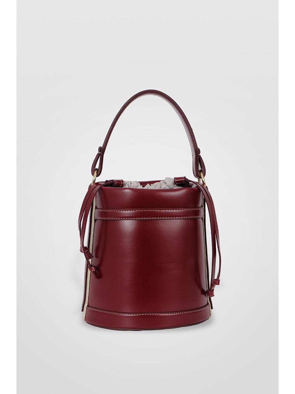 Bordo Rice Muadil Kova Sade Kadın Omuz Çantası BP 4853O