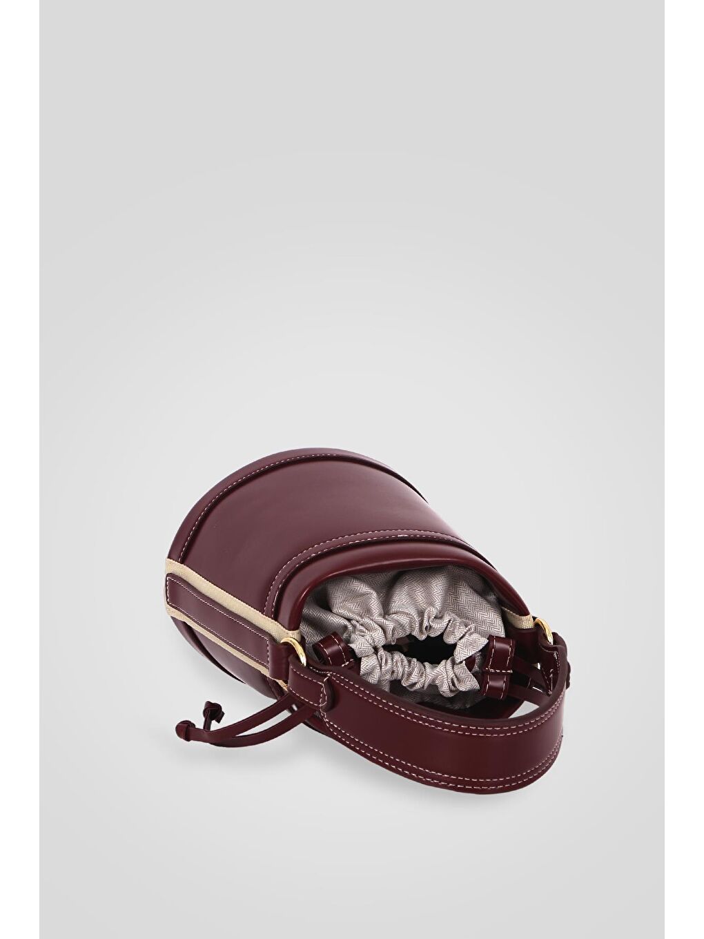 Bordo Rice Muadil Kova Sade Kadın Omuz Çantası BP 4853O-1