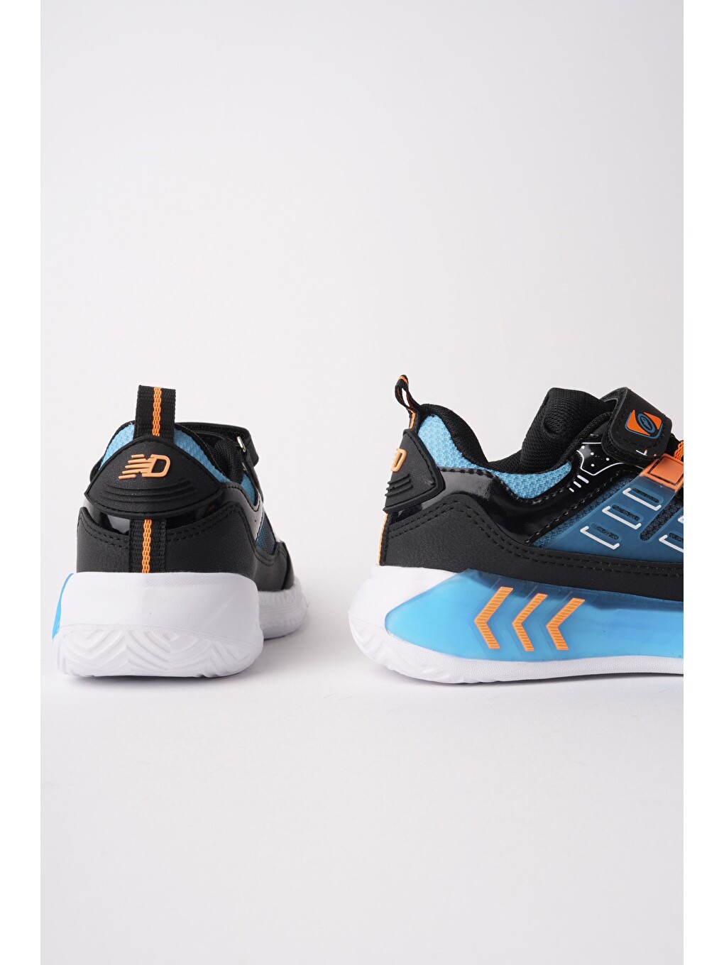 Mavi ZUZU Cırtlı ve Bağcıklı Günlük Çocuk Sneaker Spor Ayakkabı-2