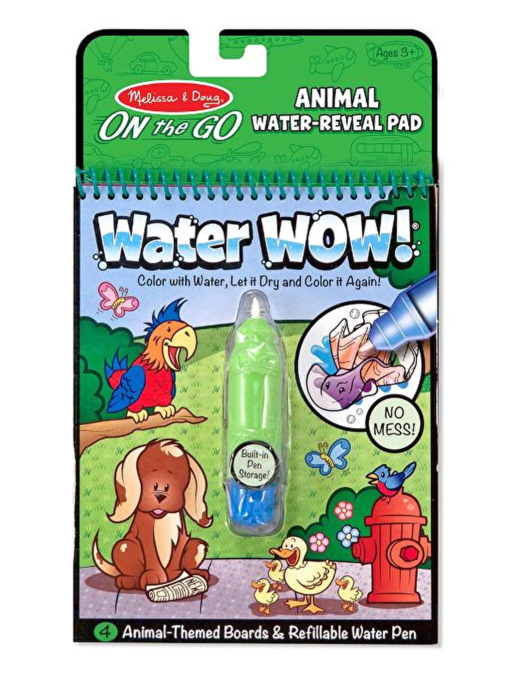 Melissa and Doug Water Wow! Su ile Boyama Kitabı - Hayvanlar