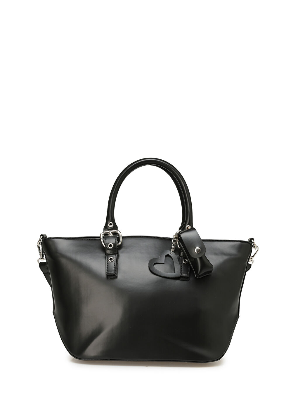 CLT KEMERLI KL 5PR Siyah Kadın Kol Çantası