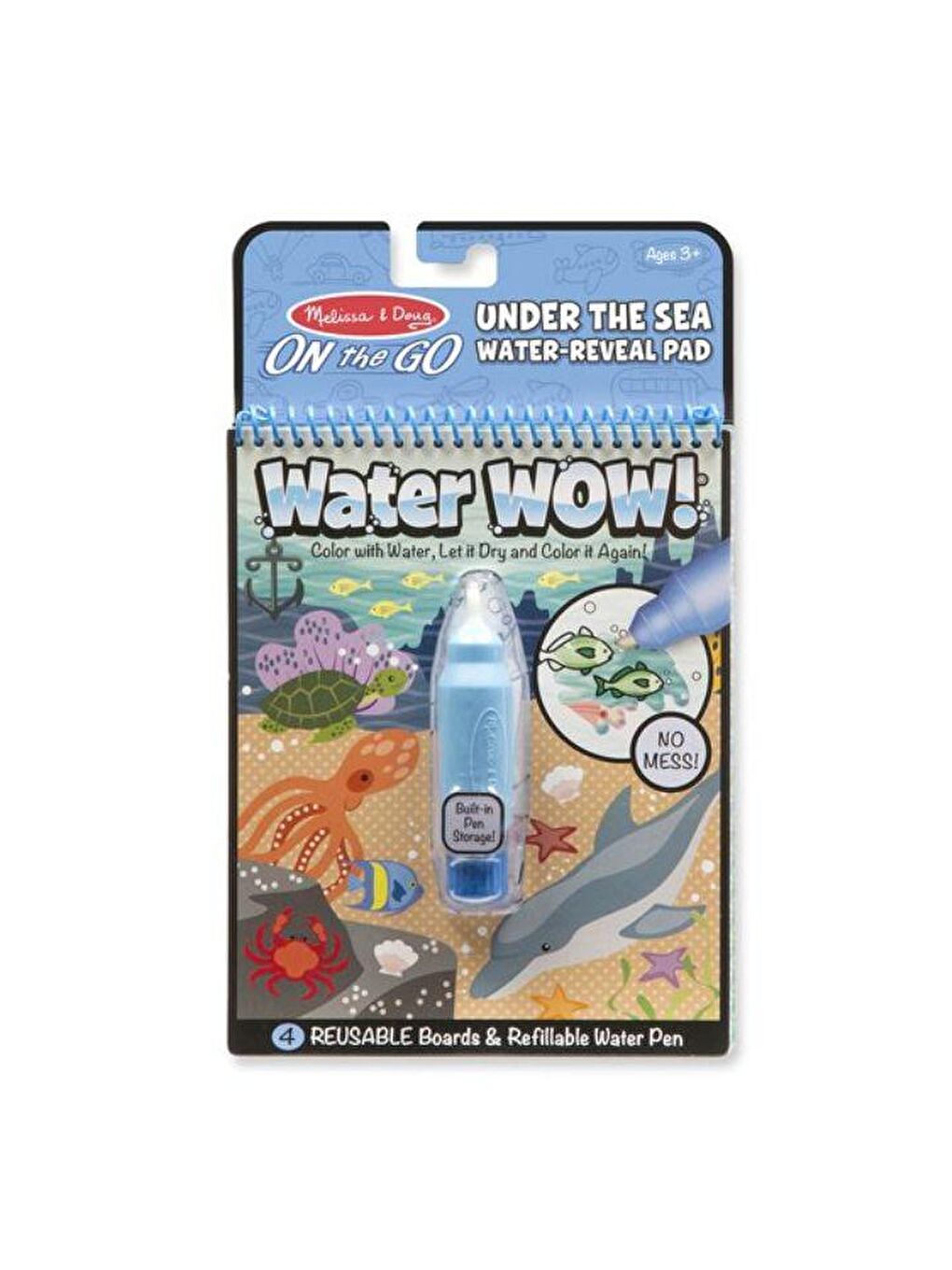 Melissa and Doug Karışık Water Wow! Su ile Boyama Kitabı - Deniz - 2