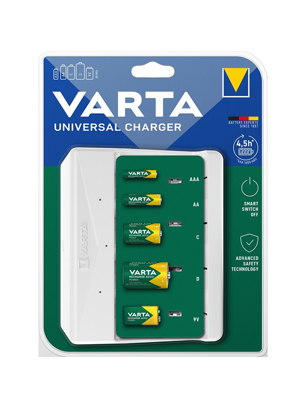 Universal AA-AAA-C-D-9V Boş Şarj Cihazı