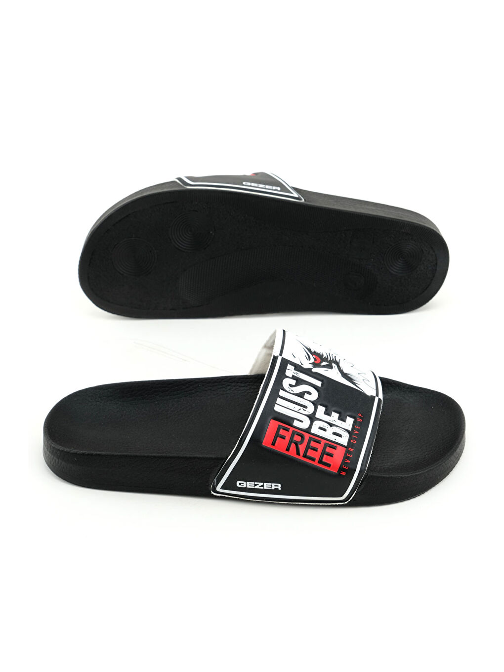 Siyah Erkek Yazlık PU Islak Zemine Uygun Ev Bahçe Banyo Havuz Terlik-4