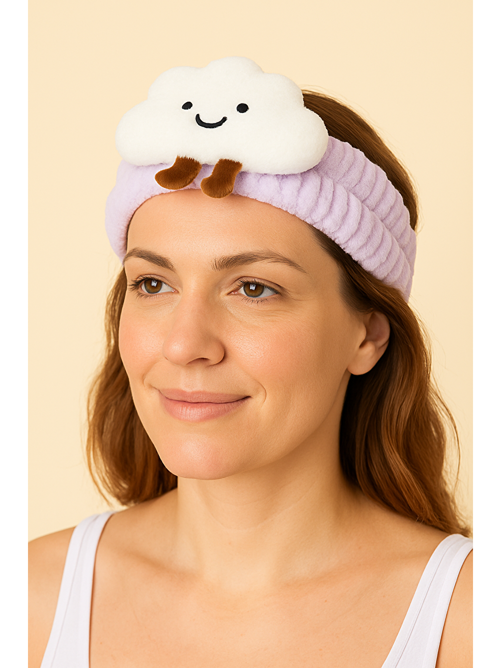 Karışık Bulut Aksesuarlı Saç Bandı-1