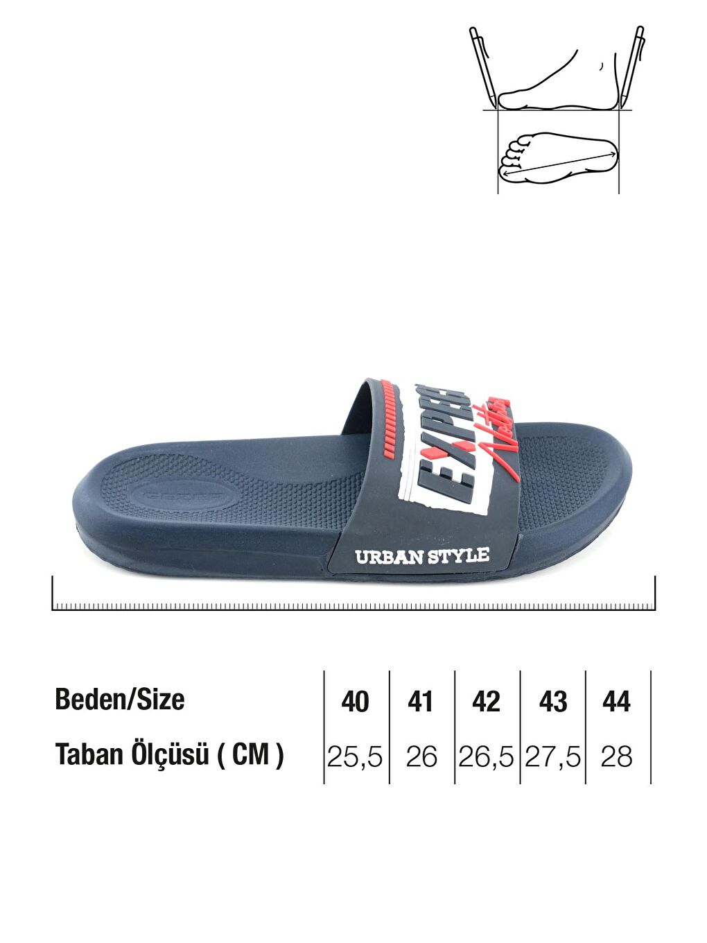 Lacivert Erkek Yazlık PU Islak Zemine Uygun Ev Bahçe Banyo Havuz Terlik-1