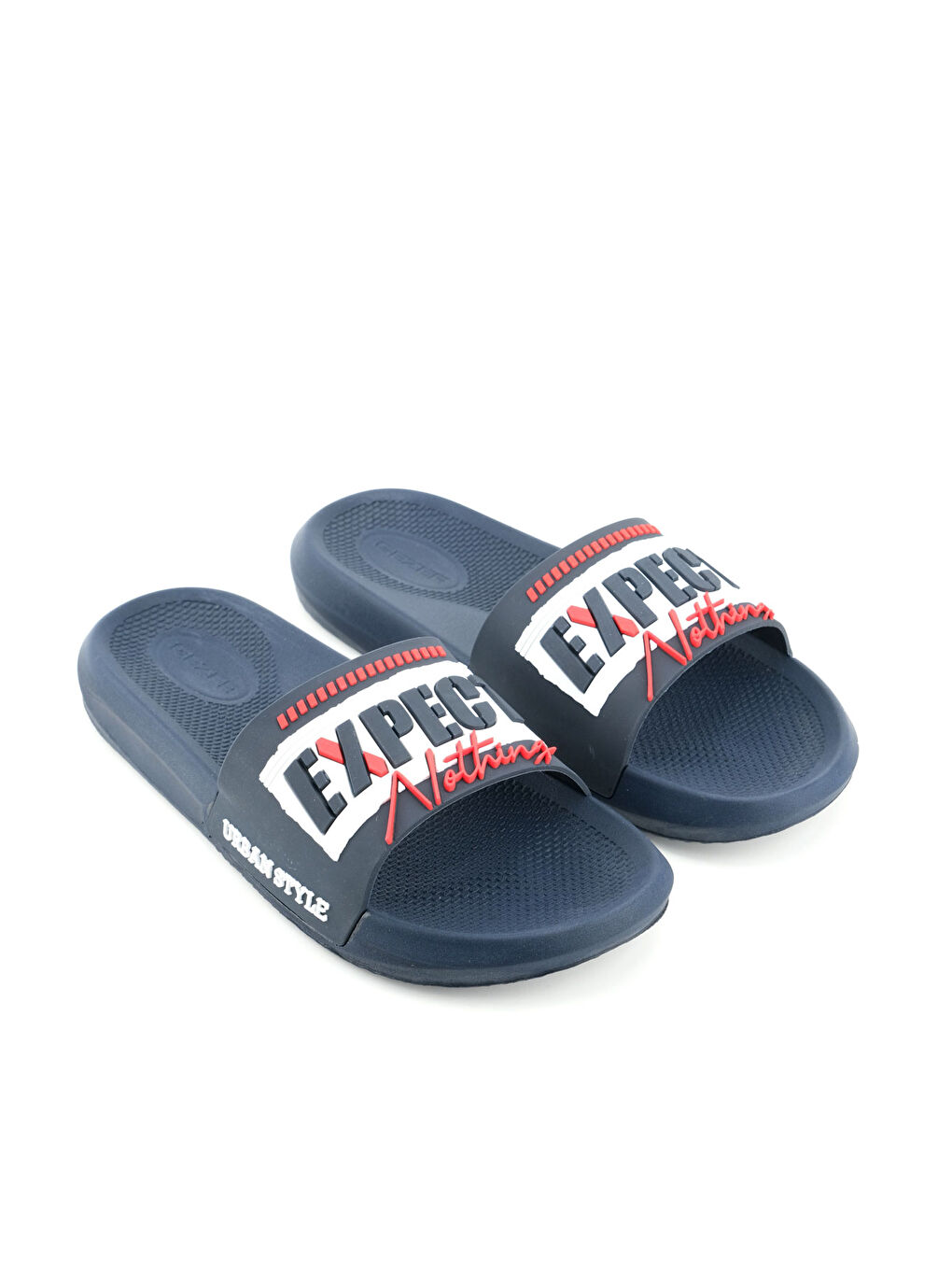 Lacivert Erkek Yazlık PU Islak Zemine Uygun Ev Bahçe Banyo Havuz Terlik-2