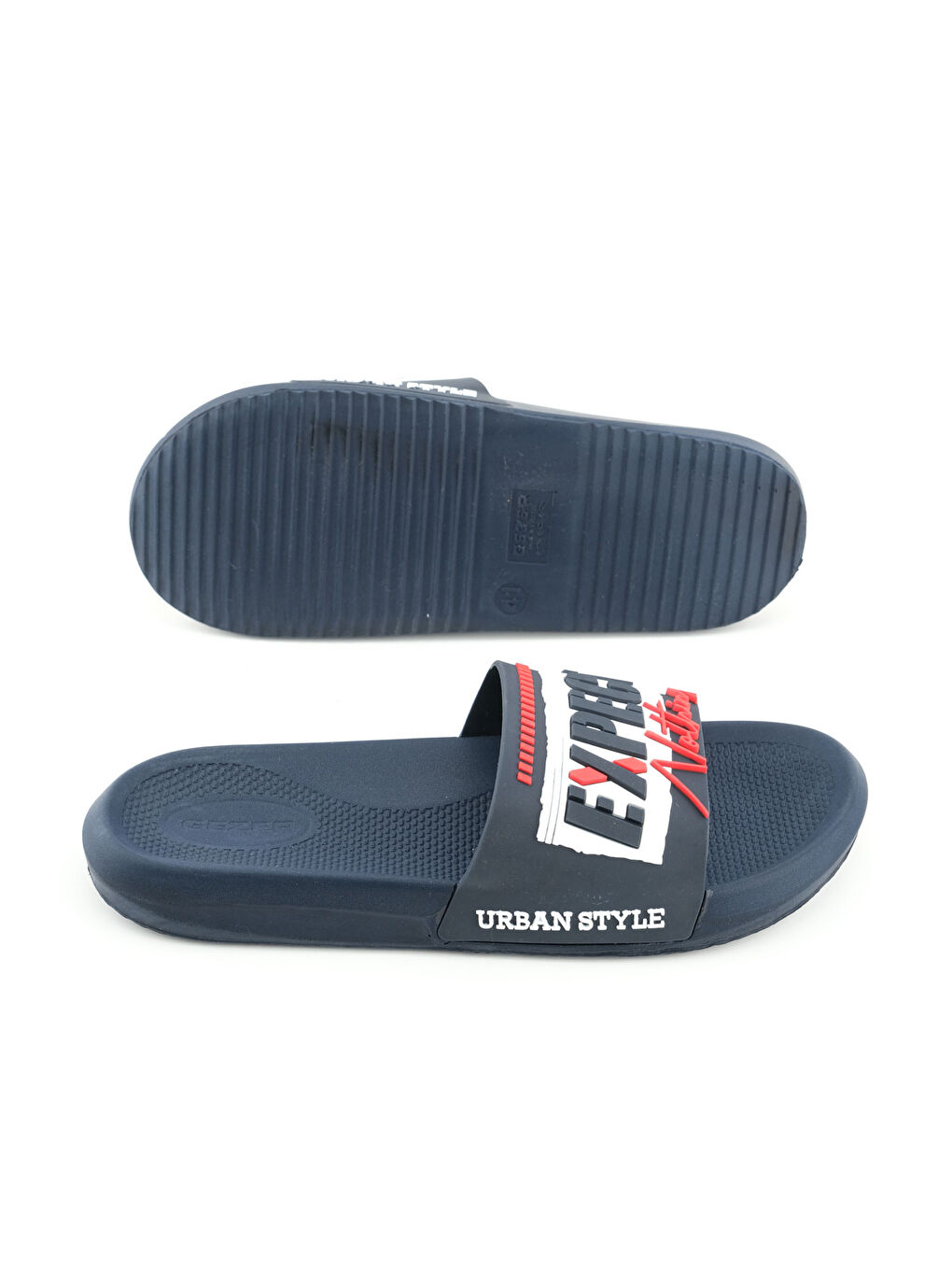 Lacivert Erkek Yazlık PU Islak Zemine Uygun Ev Bahçe Banyo Havuz Terlik-4