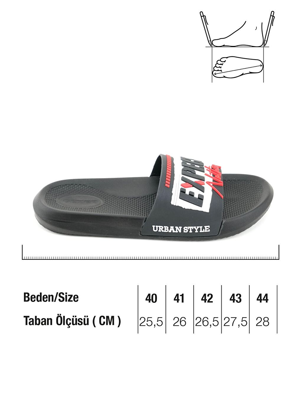 Siyah Erkek Yazlık PU Islak Zemine Uygun Ev Bahçe Banyo Havuz Terlik-1