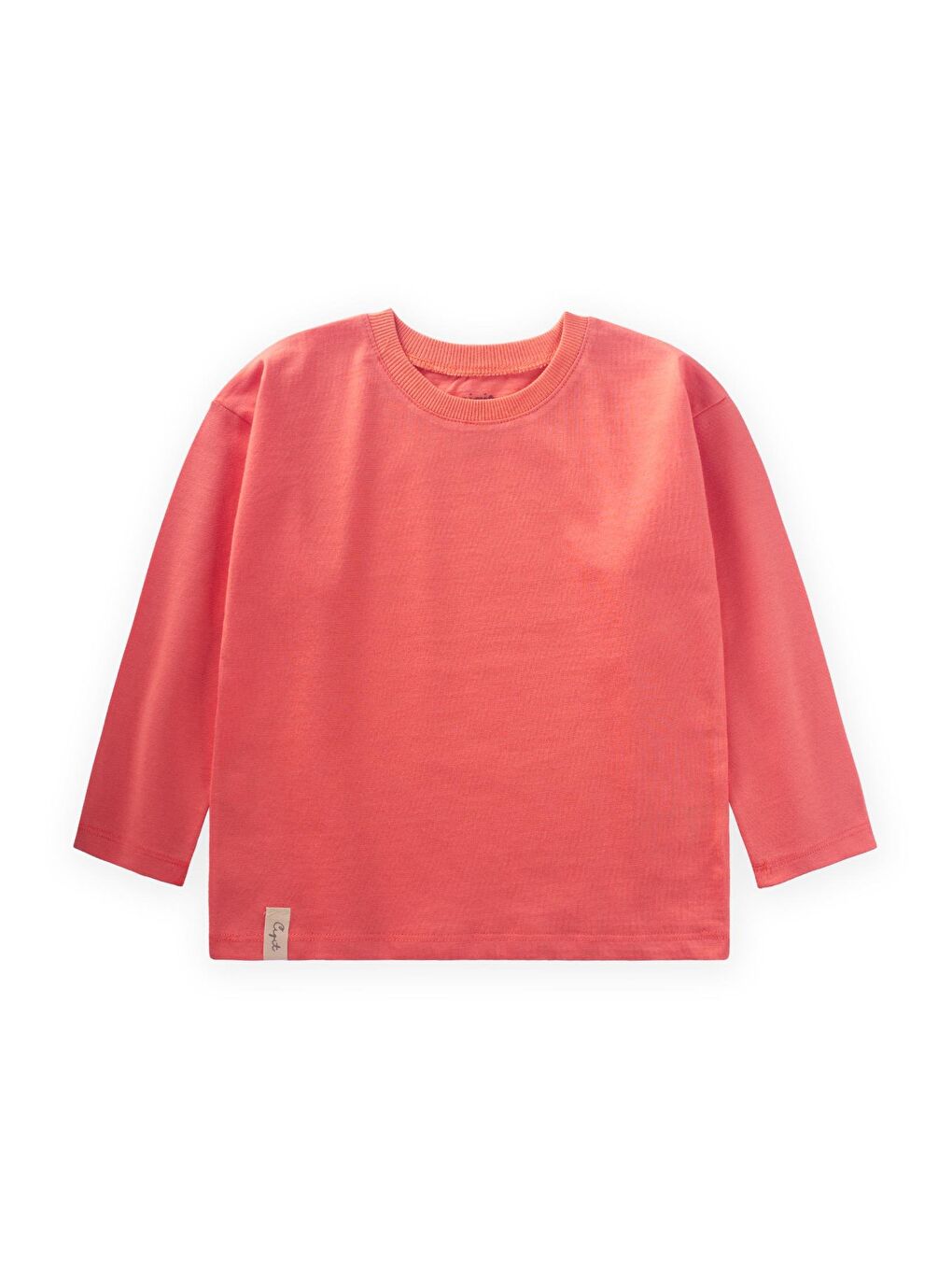 Mevsimlik Basic T-Shırt 2-10 Yaş Mercan