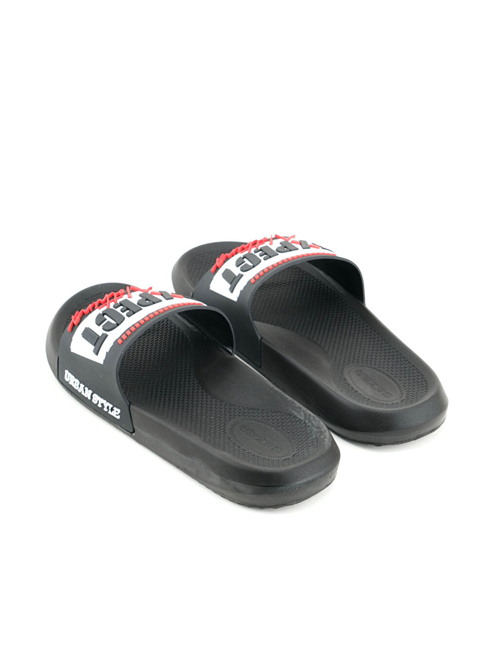 Siyah Erkek Yazlık PU Islak Zemine Uygun Ev Bahçe Banyo Havuz Terlik-3