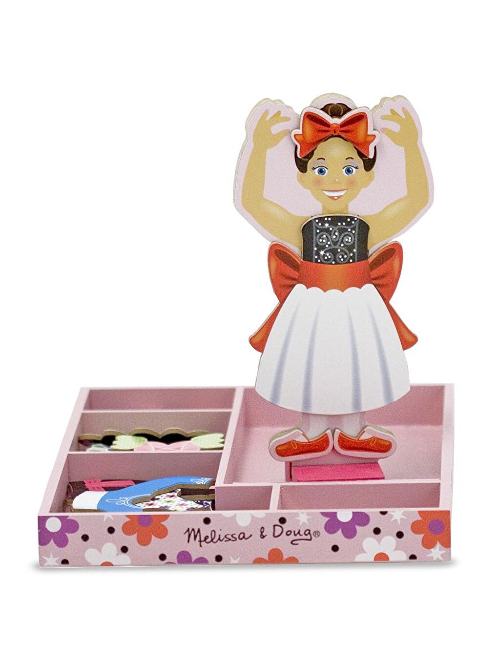 Melissa and Doug Karışık Ahşap Mıknatıslı Giydirme - Balerin Nina - 1