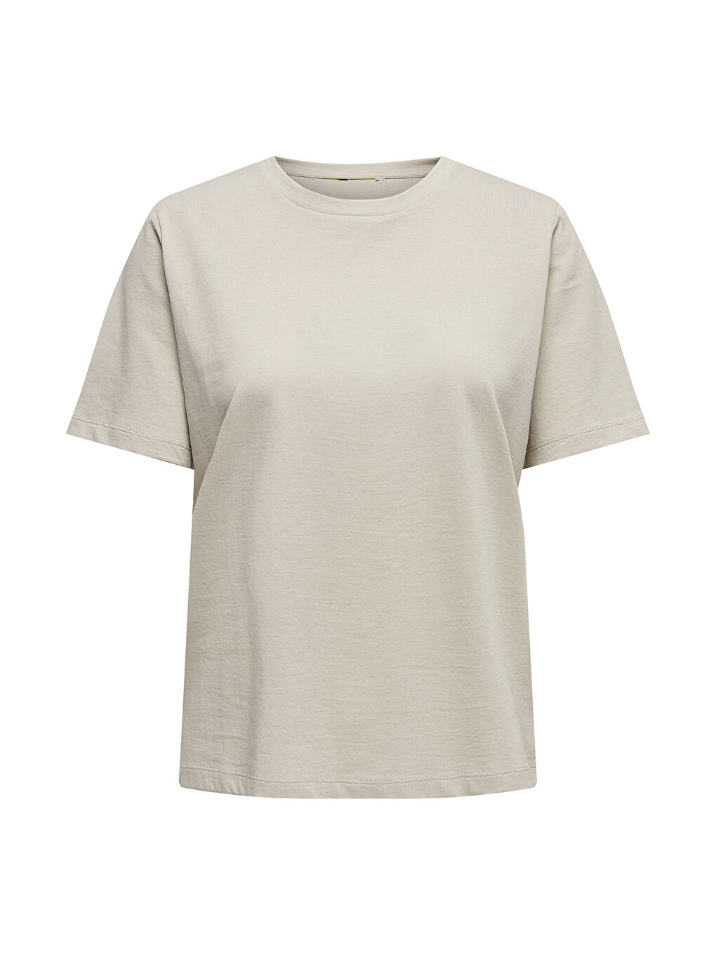 Bej Onlonly % 100 Pamuk Regular Fit Bisiklet Yaka T Shirt 15270390-4