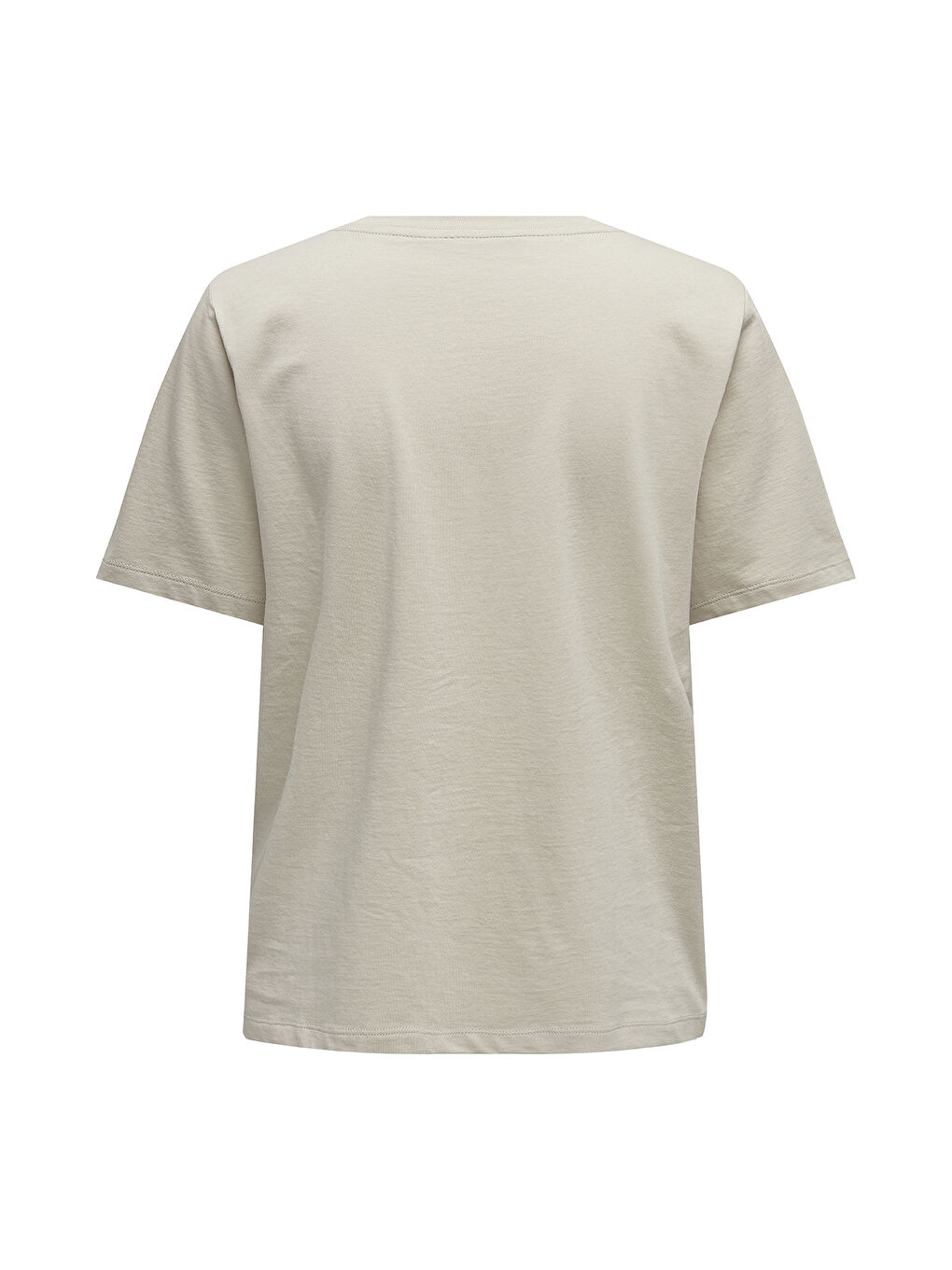 Bej Onlonly % 100 Pamuk Regular Fit Bisiklet Yaka T Shirt 15270390-5