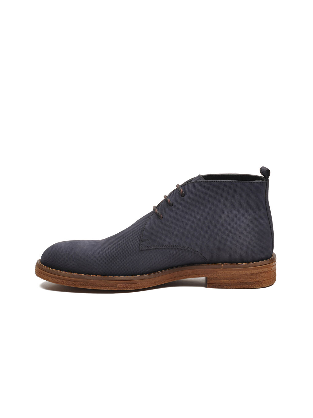 Lacivert Bağcıklı Hakiki Deri Erkek Klasik Bot Po 235 M-3