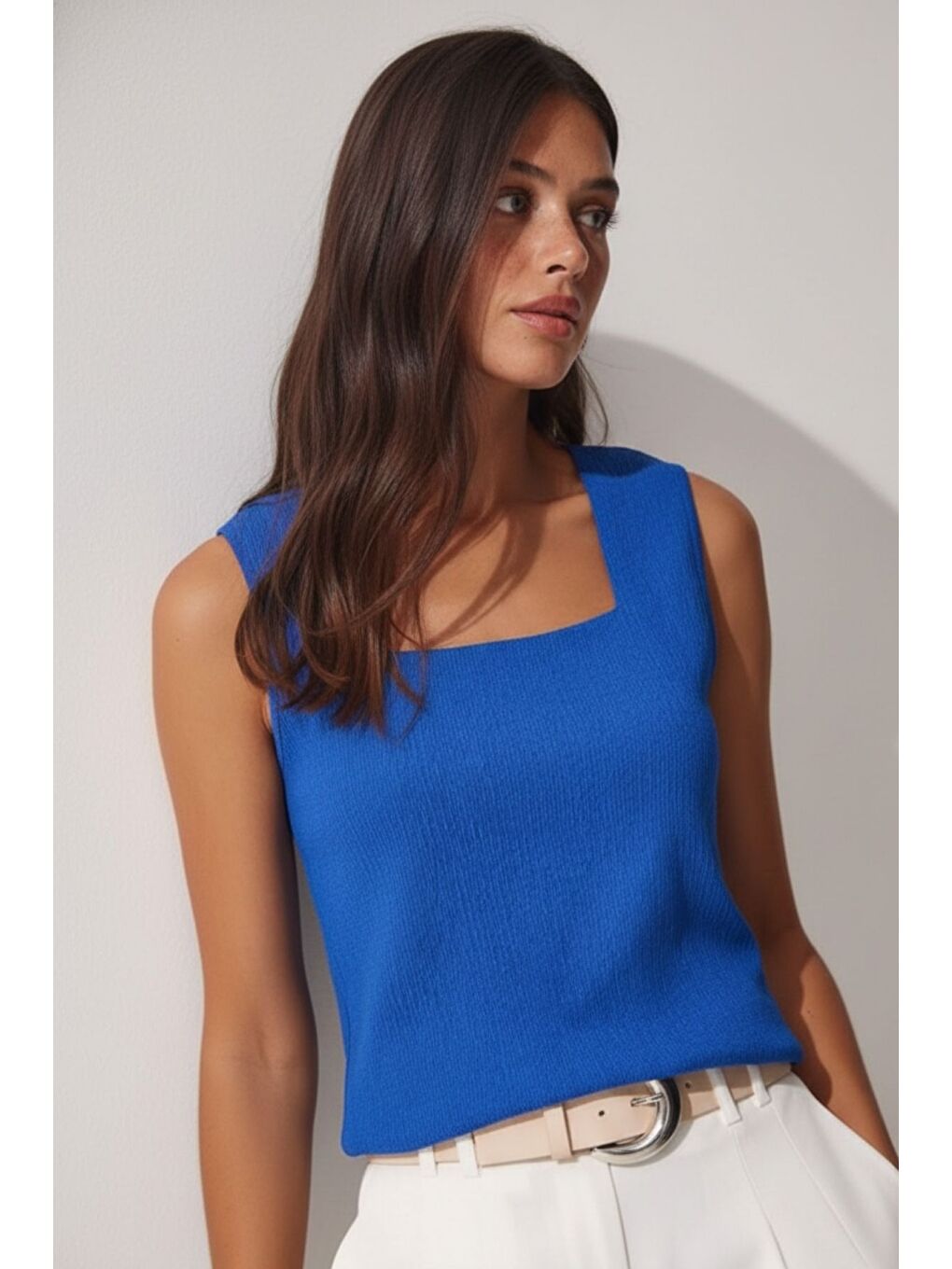 Mavi Kadın Atlet Bluz-3