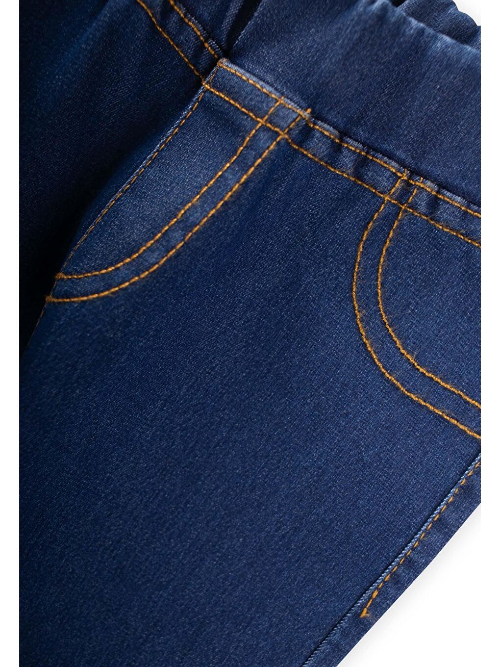 Sahte Cepli Tayt Pantolon 1-7 Yaş Mavi-2