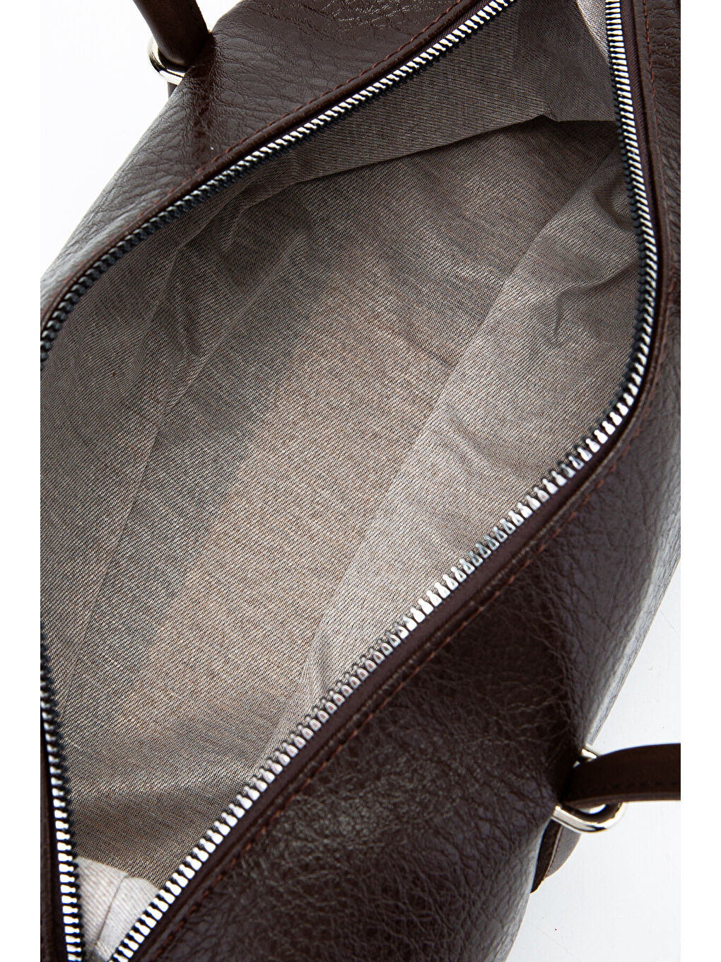 Çift Fermuar Detaylı Silindir Kadın Omuz Çanta Sophie Kahverengi-4