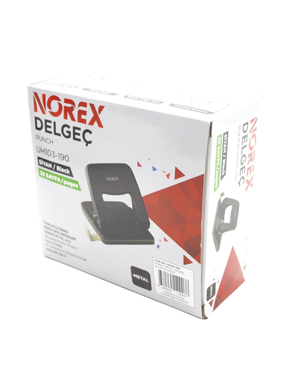 Metal Delgeç 25 Sayfa Kapasiteli Siyah UH103-190-4