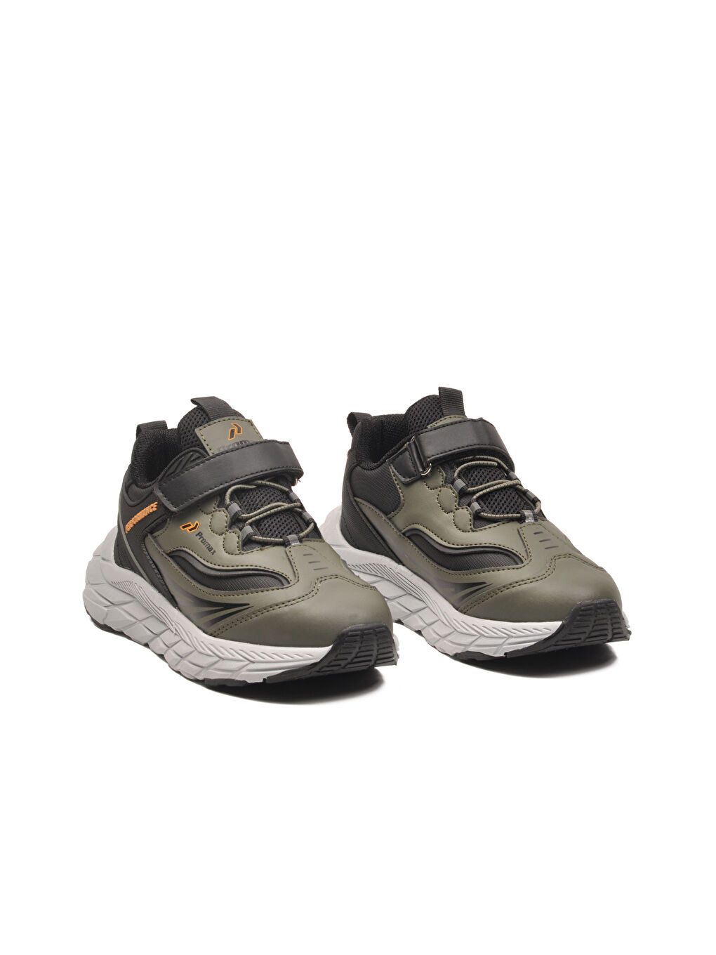 Haki Cırtlı Hafif Esnek Erkek Çocuk Spor Ayakkabı 1987 F-2