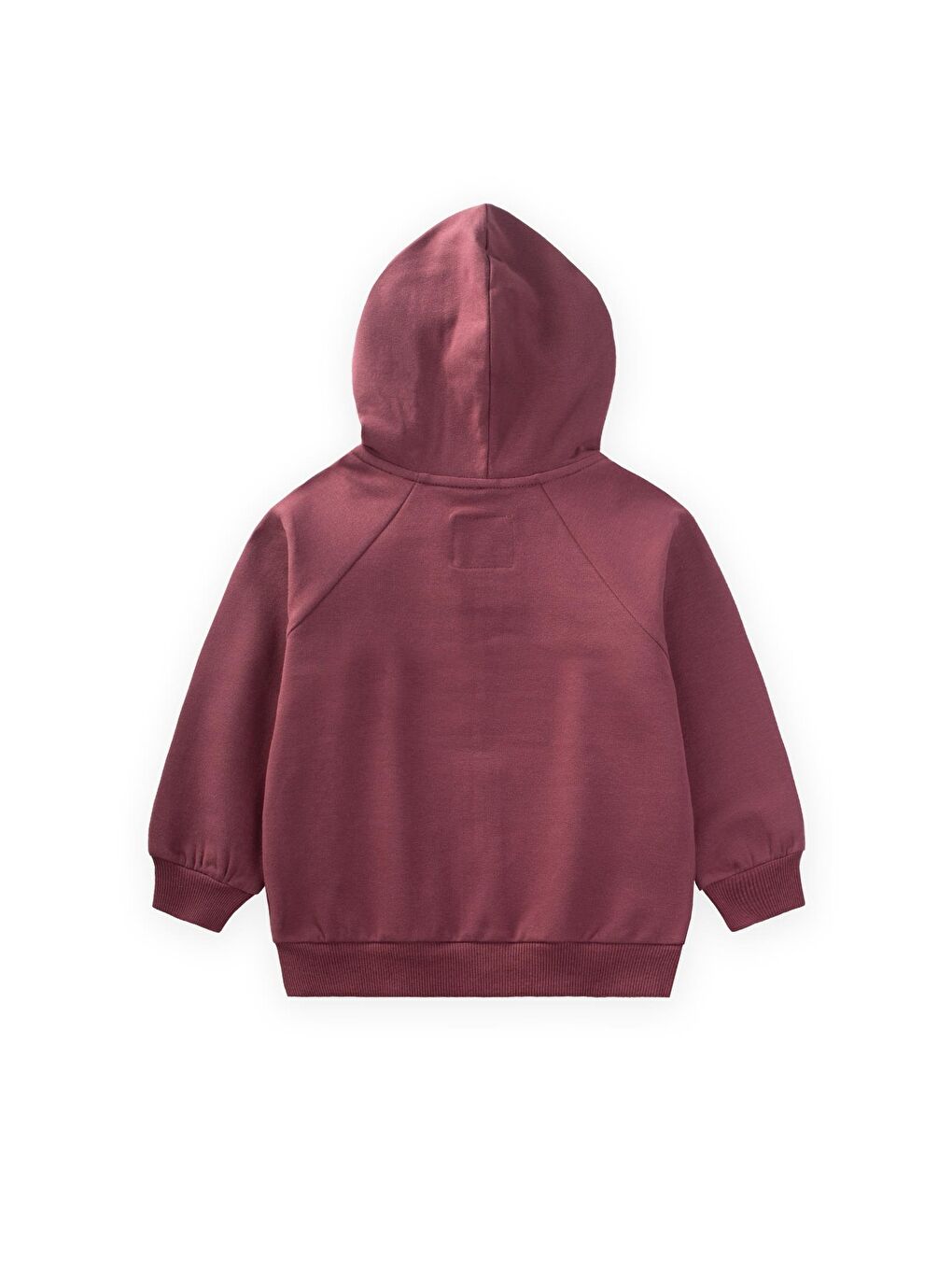Kapüşonlu Fermuarlı Hırka 1-14 Yaş Mürdüm-1
