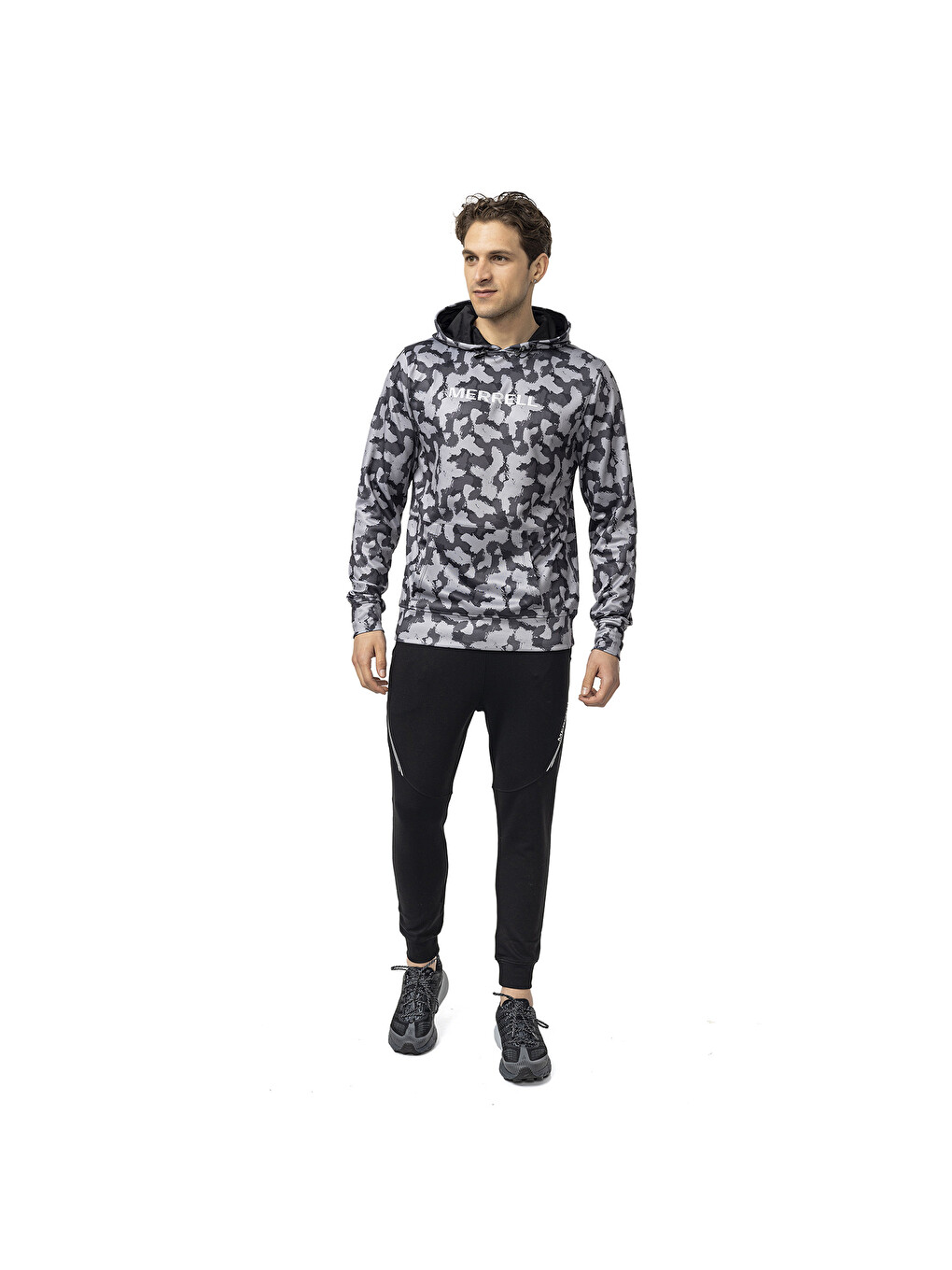 Slam Erkek Siyah Kapüşonlu Sweatshirt-3