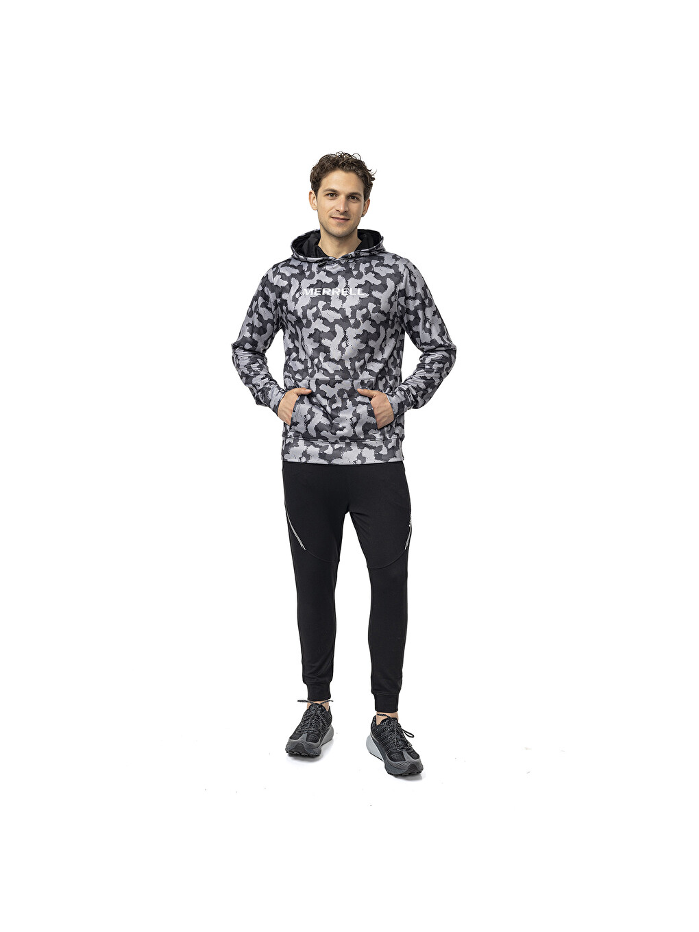 Slam Erkek Siyah Kapüşonlu Sweatshirt-4