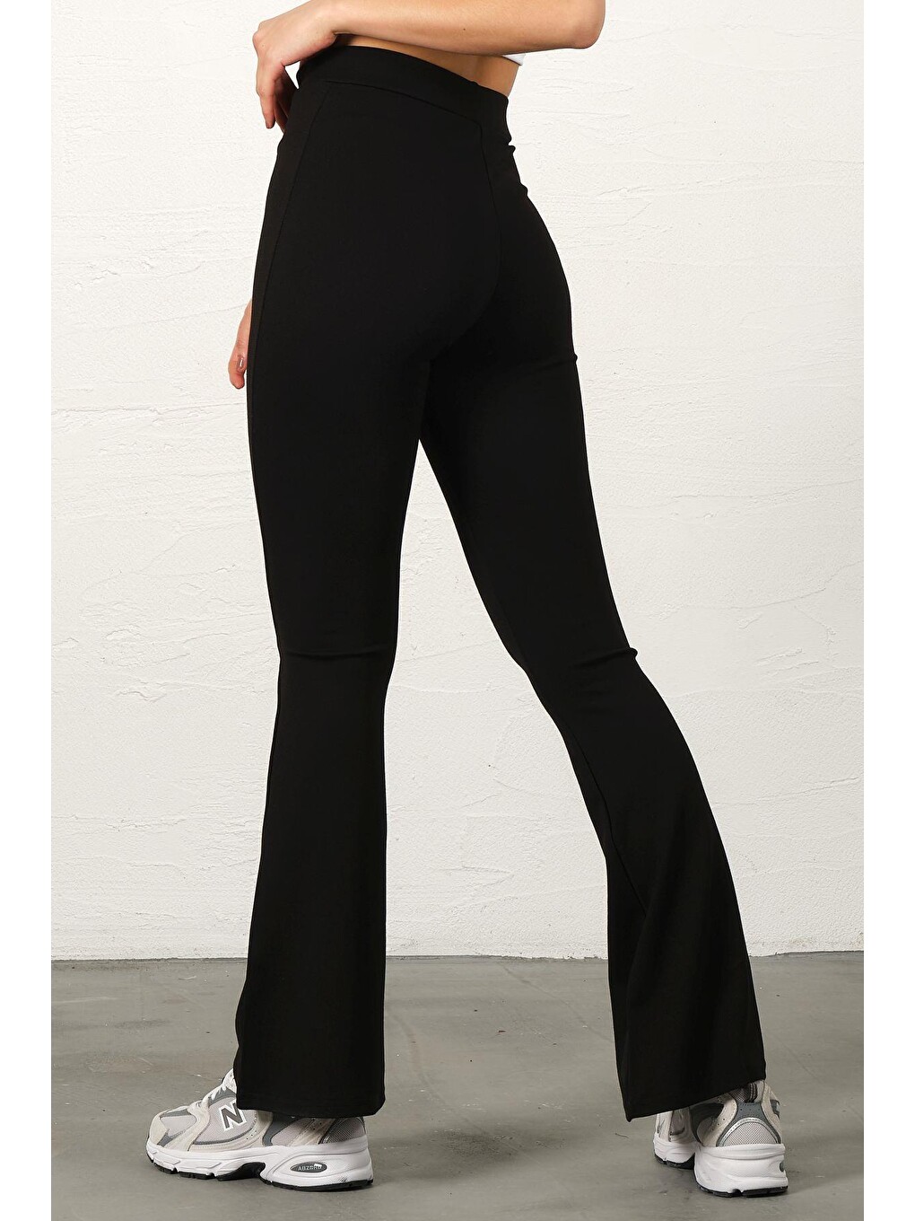 Siyah sezonluk İspanyol Paça Çelik Örme Toparlayıcı, Fit and Flare, Tayt-6