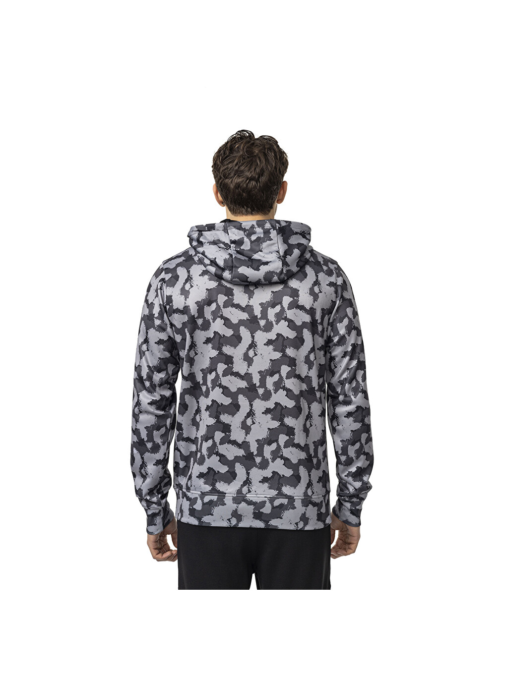 Slam Erkek Siyah Kapüşonlu Sweatshirt-5