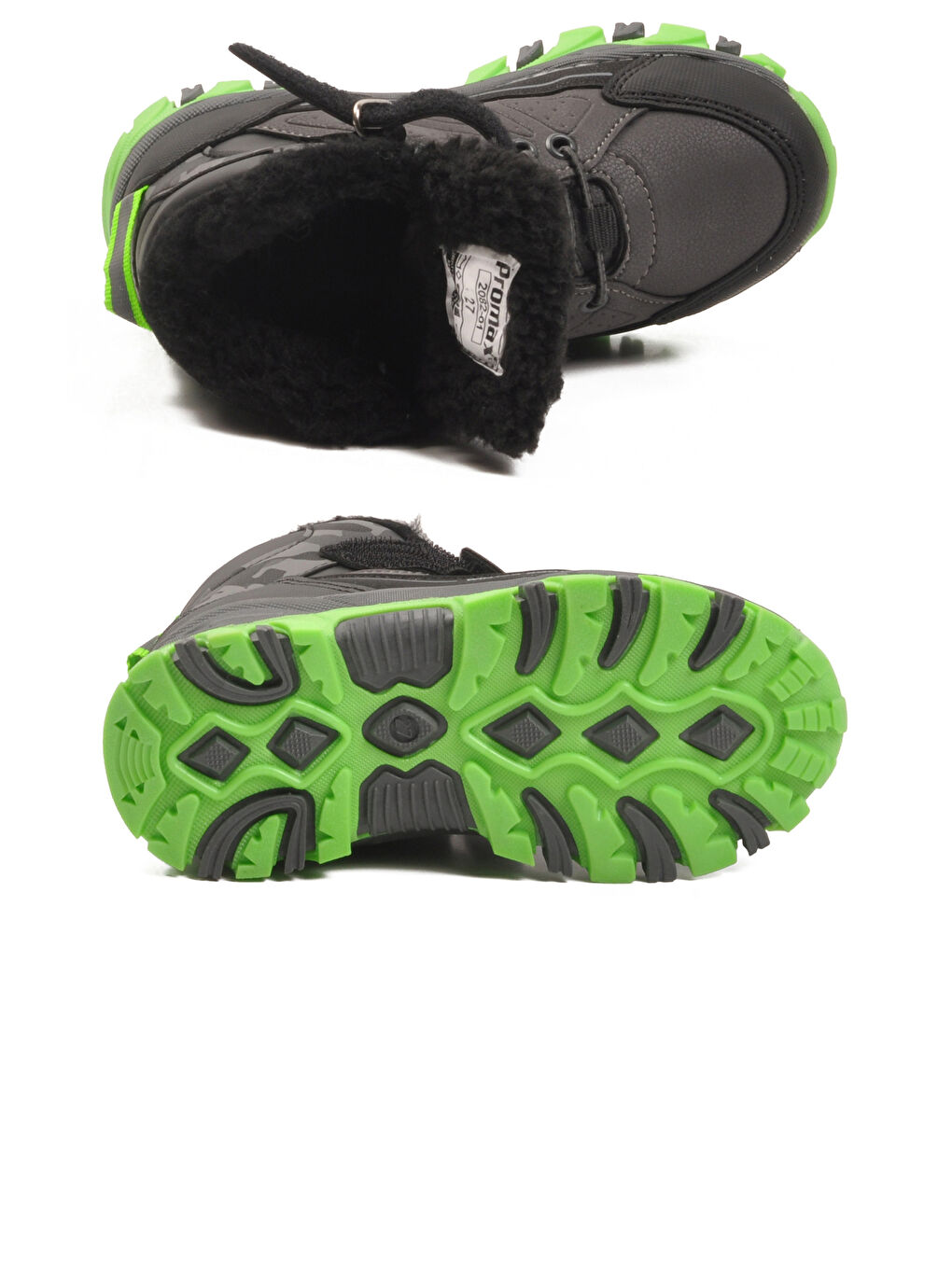 Gri Füme Kürklü Kaymaz Cırtlı Erkek Çocuk Bot 2082 P-4