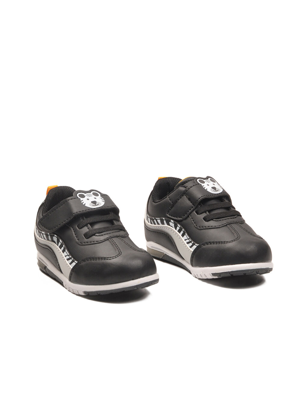 Siyah Cırtlı Hafif Erkek Bebek Spor Ayakkabı 1750 B-2