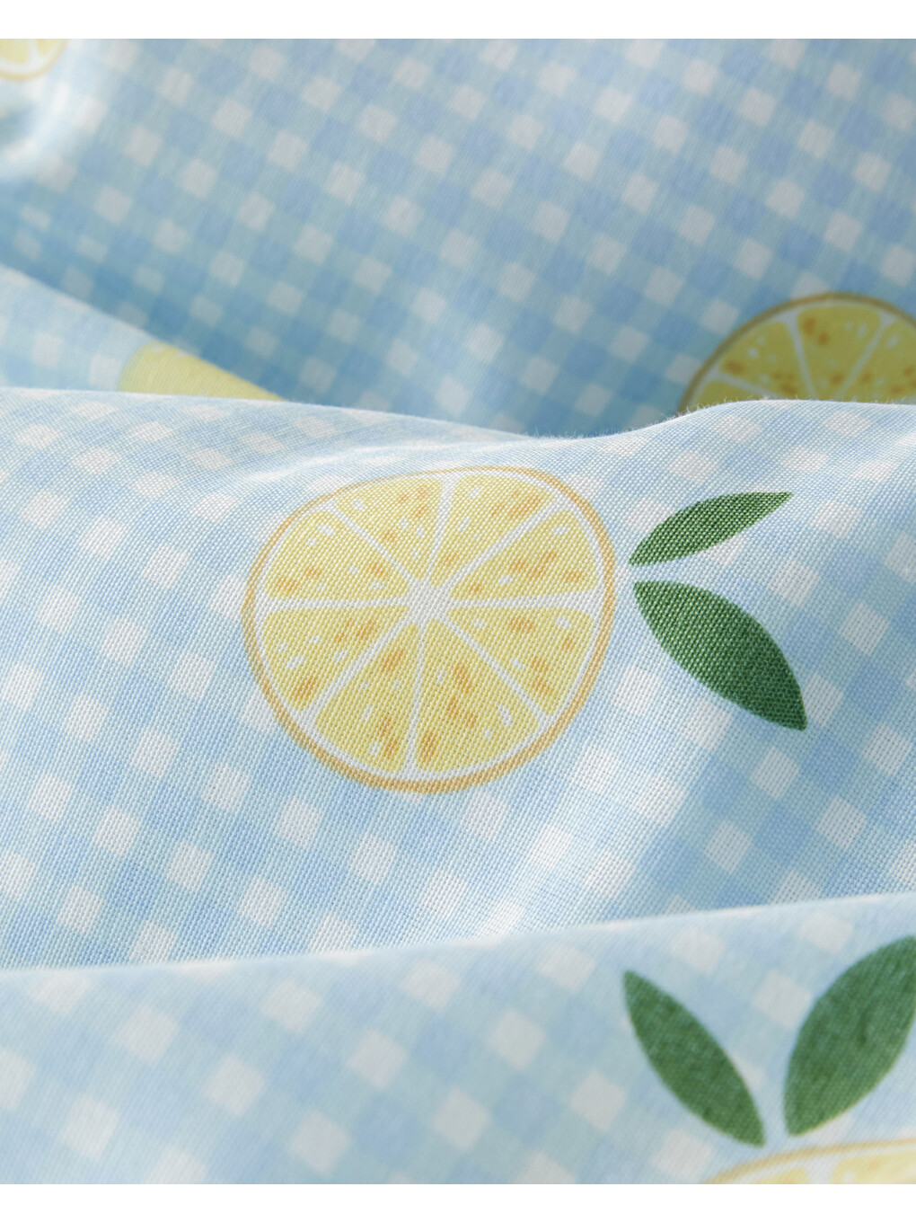 Lemon Breeze Kolay Ütülenir Çift Kişilik Nevresim Seti 200x220 Cm Mavi-sarı-4
