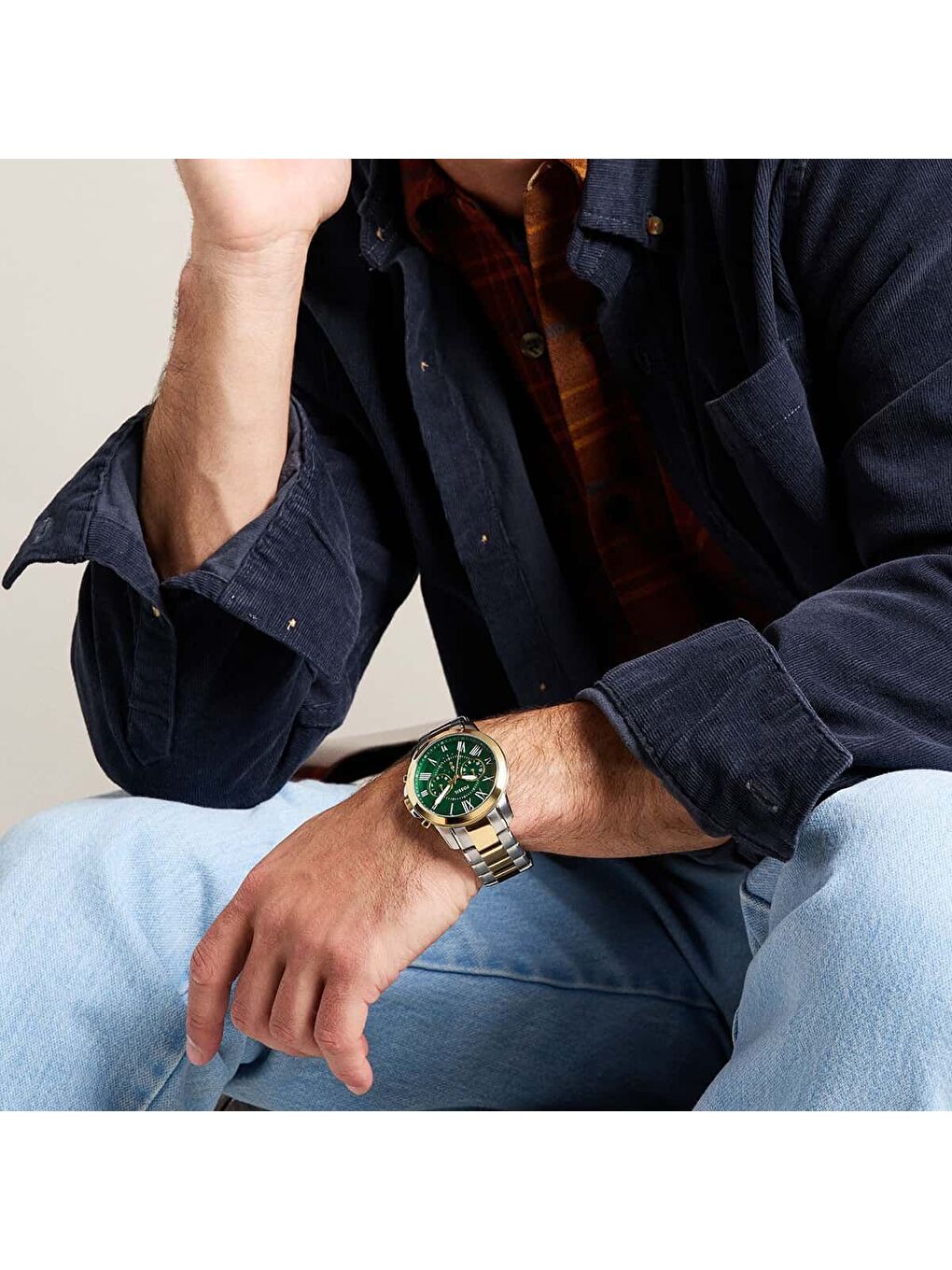 Sarı FFS6131 Erkek Kol Saati-4