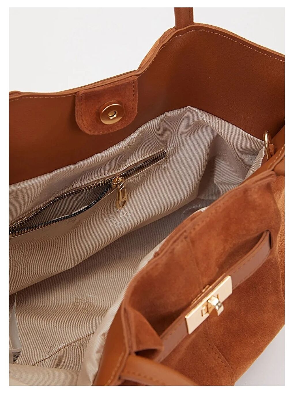 Kahverengi Taba Kadın El ve Omuz Çantası 930258-4