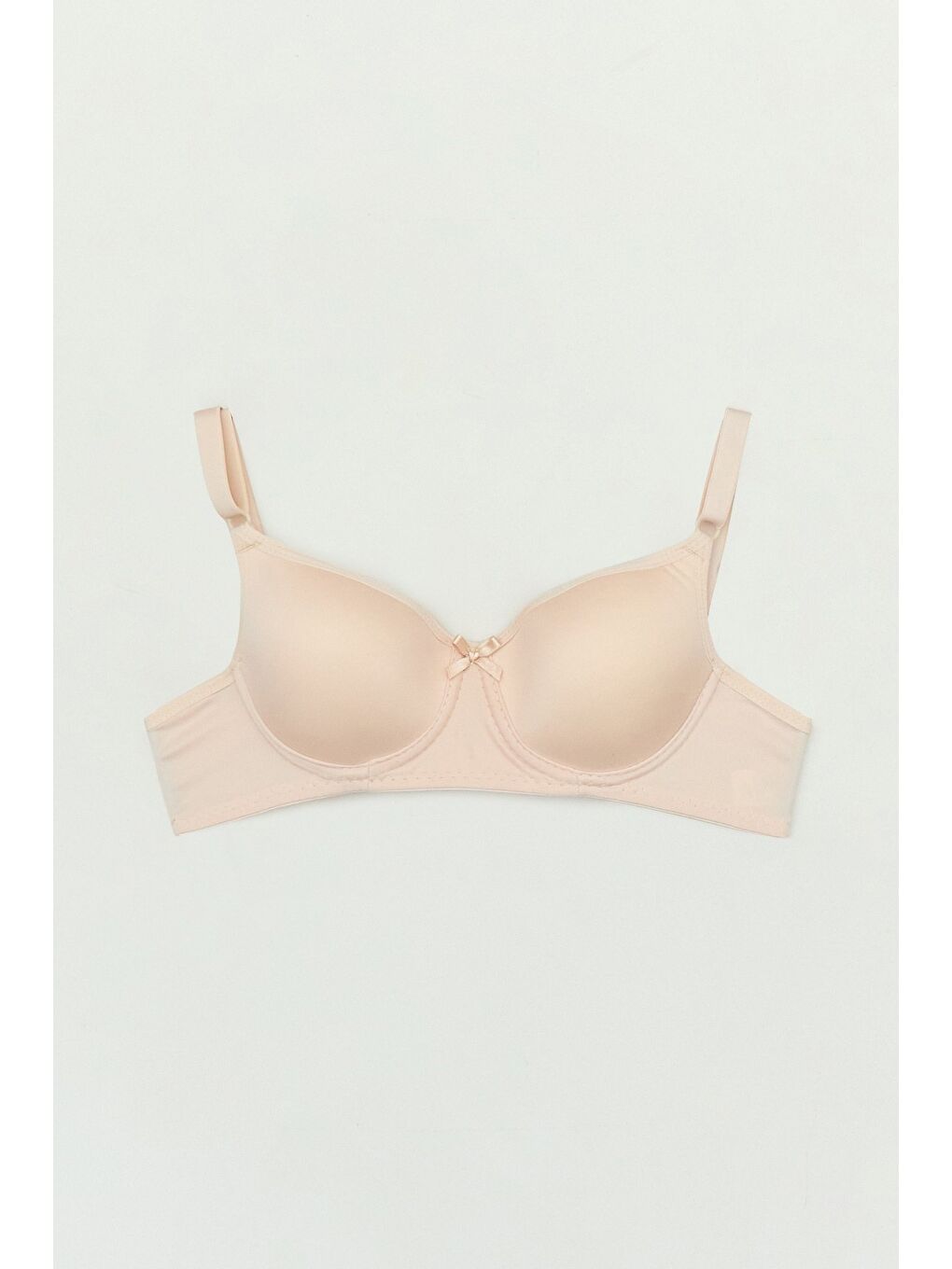 Bej Desteksiz Telli Sütyen