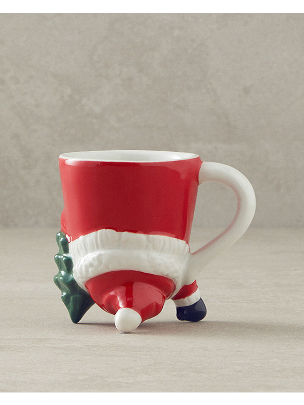 Tiny Santa Dolomite Yılbaşı Kupa 70 ml Kırmızı-1