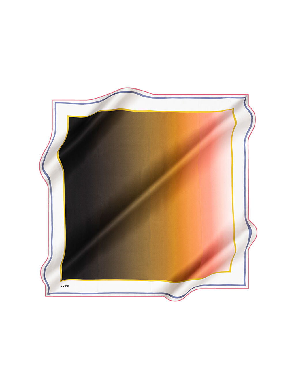 Siyah İpek Krep Saten Eşarp