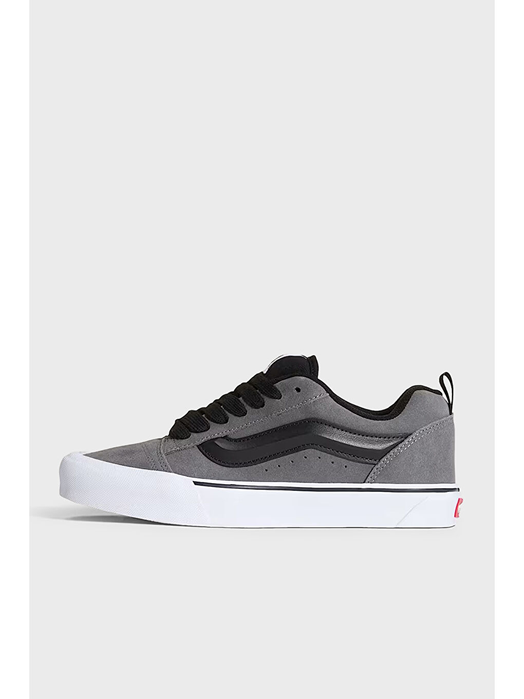 Gri Knu Skool Logolu Süet Sneaker Ayakkabı VN000DAJPWT1-1