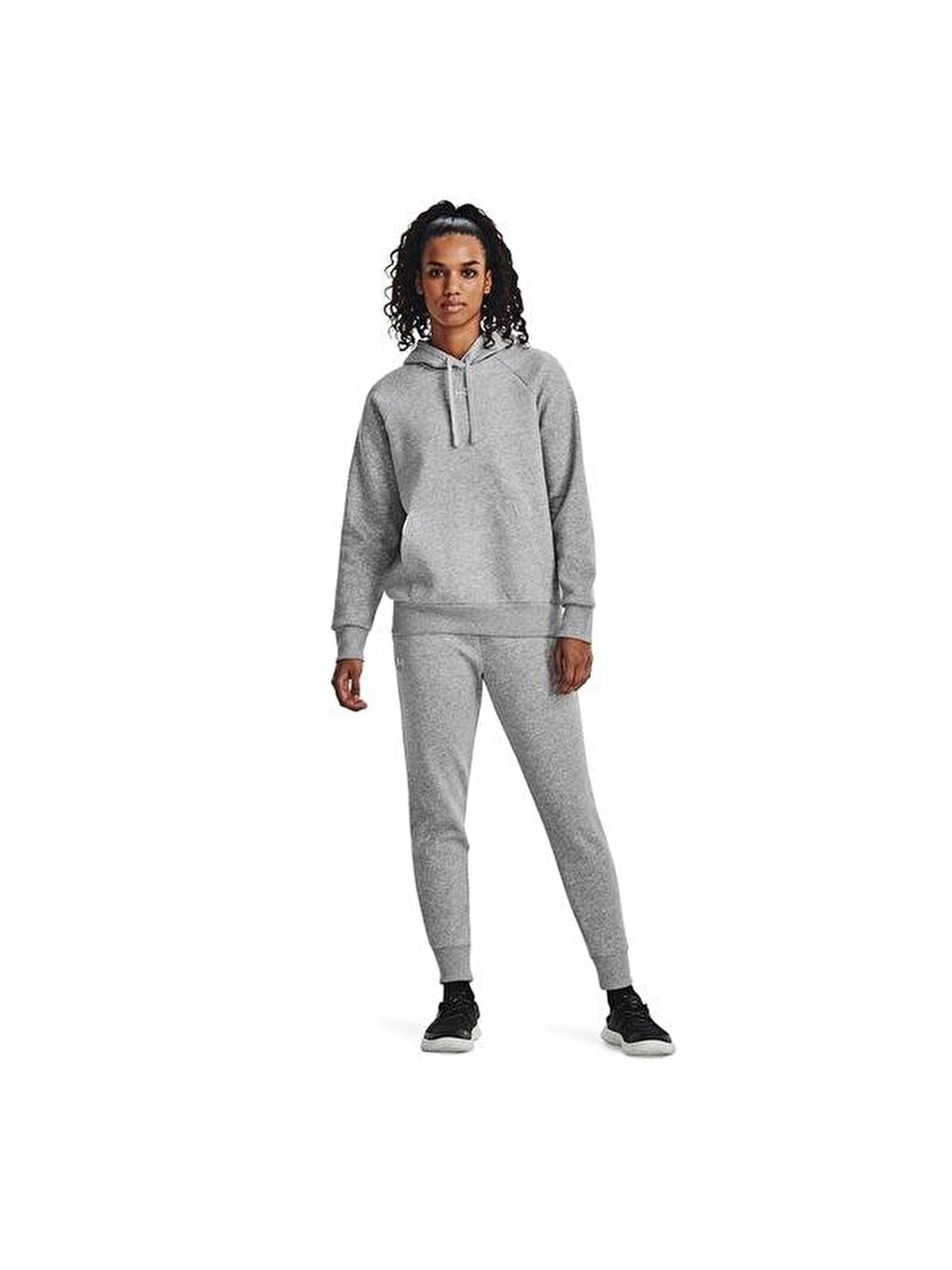 Rival Fleece Jogger Kadın Gri Eşofman Altı-2