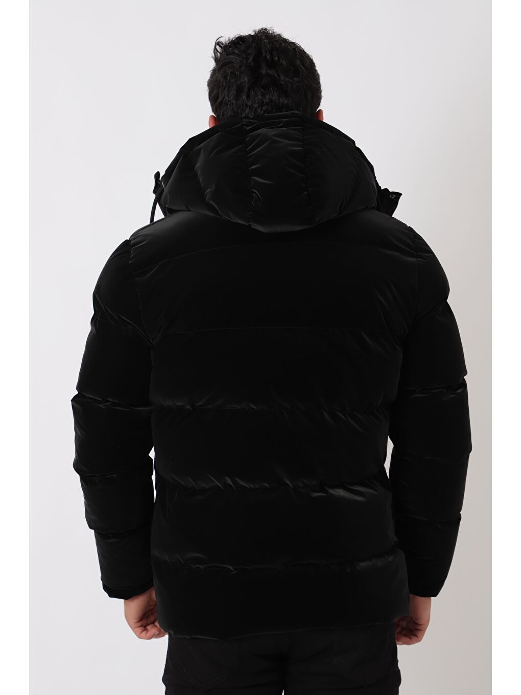 Siyah Armalı Çıtçıtlı Nova Kışlık Şişme Mont PLDP 3007_50452-4