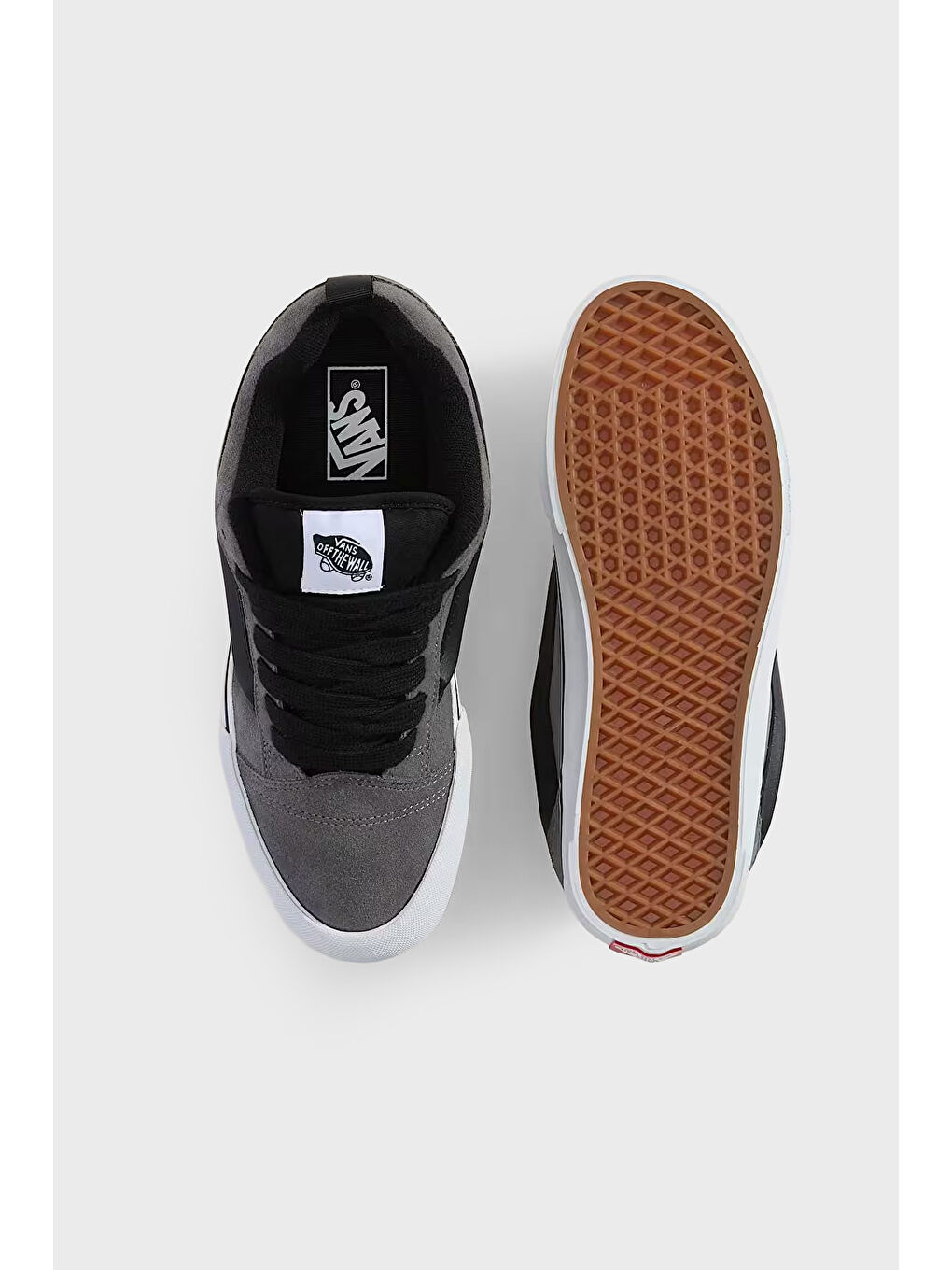 Gri Knu Skool Logolu Süet Sneaker Ayakkabı VN000DAJPWT1-2