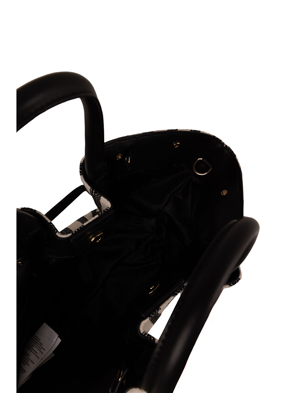 Siyah Cnt20134 Çizgili Tote Çanta-2